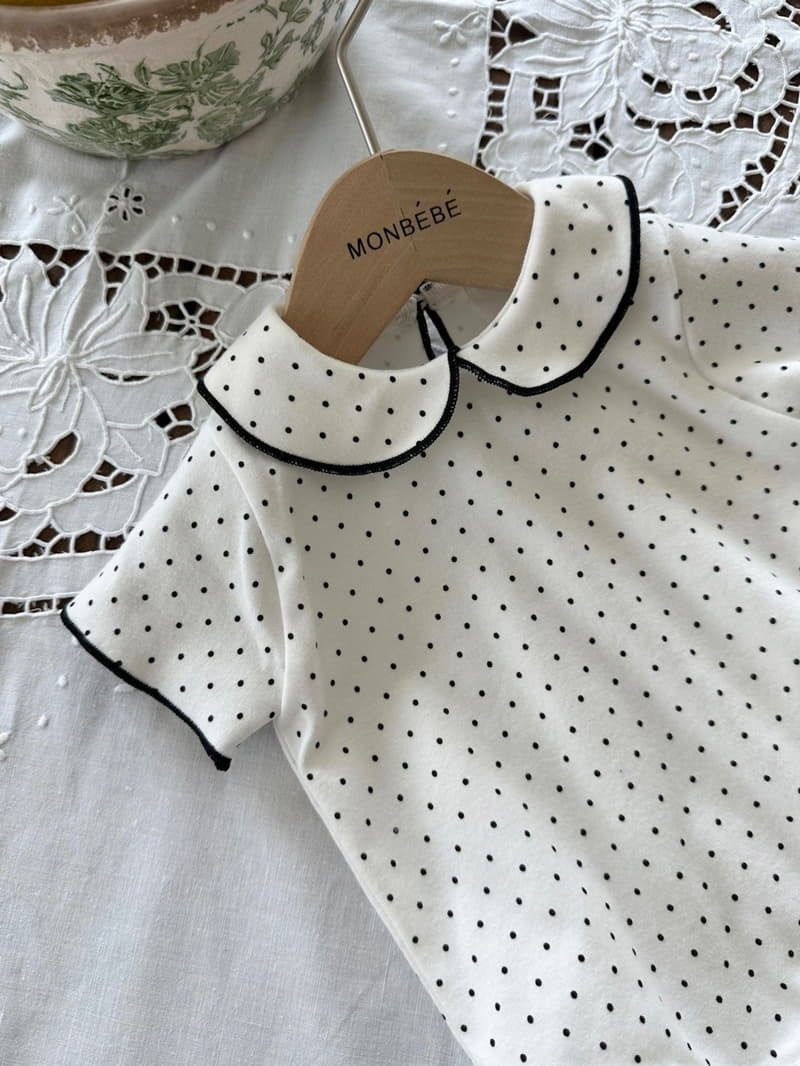 Monbebe - Korean Baby Fashion - #babyfever - S Collar Bodysuit - 9