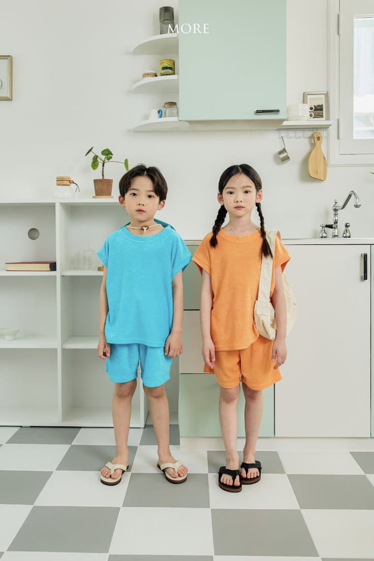 More - Korean Children Fashion - #childofig - More Terry Top Bottom Set - 2