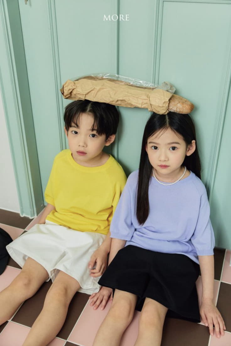 More - Korean Children Fashion - #childofig - Linen Crew Neck Knit Tee - 2