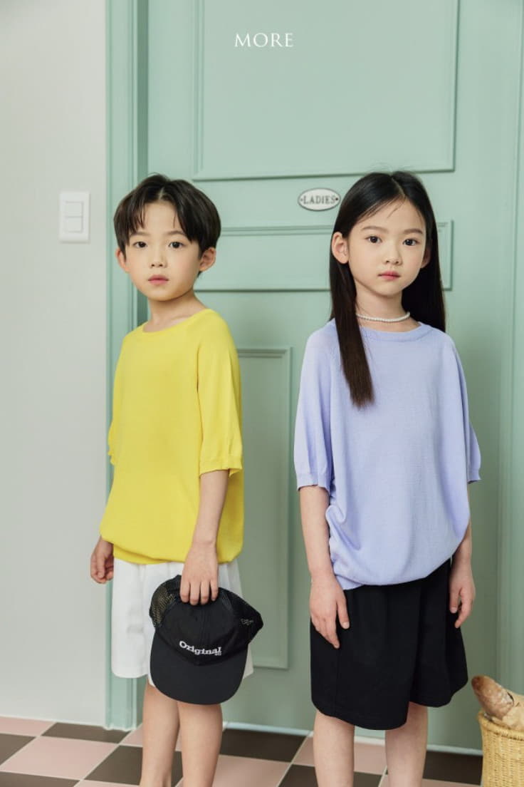 More - Korean Children Fashion - #childofig - Linen Crew Neck Knit Tee - 4