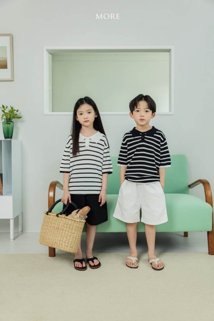 More - Korean Children Fashion - #childrensboutique - Linen Collar Knit Tee - 3