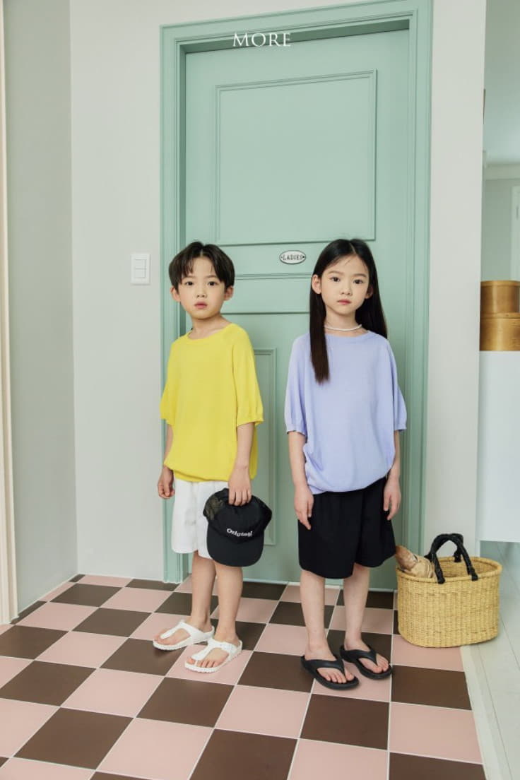 More - Korean Children Fashion - #designkidswear - Linen Crew Neck Knit Tee - 5