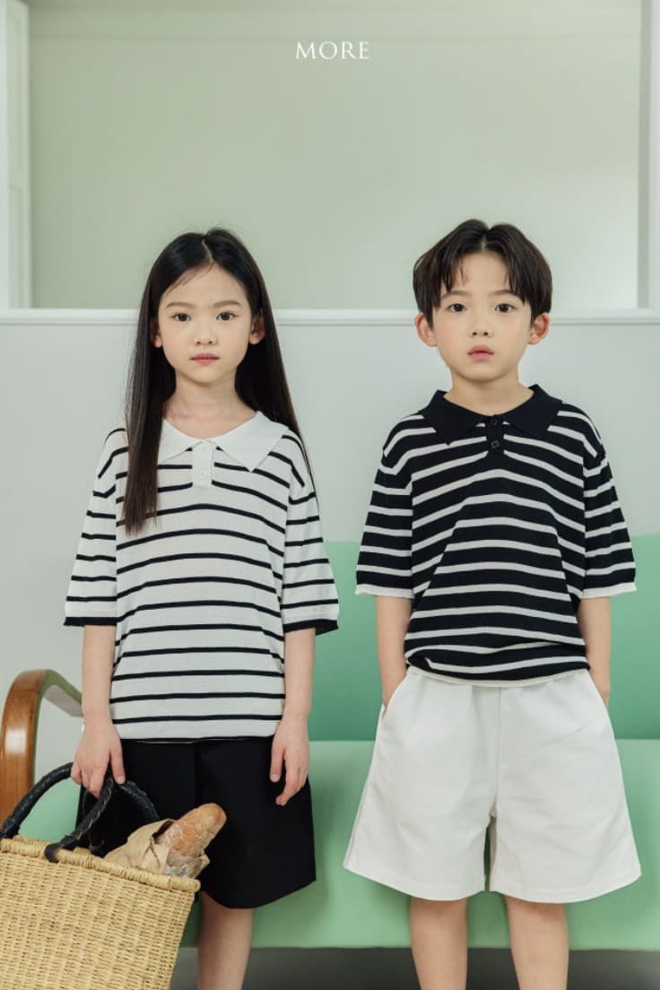 More - Korean Children Fashion - #childrensboutique - Linen Collar Knit Tee - 4