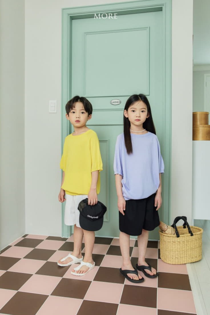 More - Korean Children Fashion - #discoveringself - Linen Crew Neck Knit Tee - 6