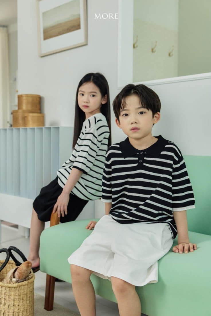 More - Korean Children Fashion - #discoveringself - Linen Collar Knit Tee - 5
