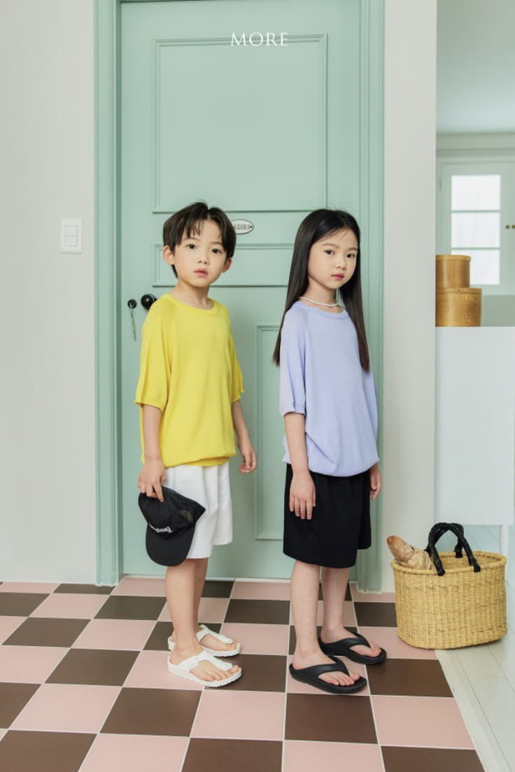 More - Korean Children Fashion - #fashionkids - Linen Crew Neck Knit Tee - 7
