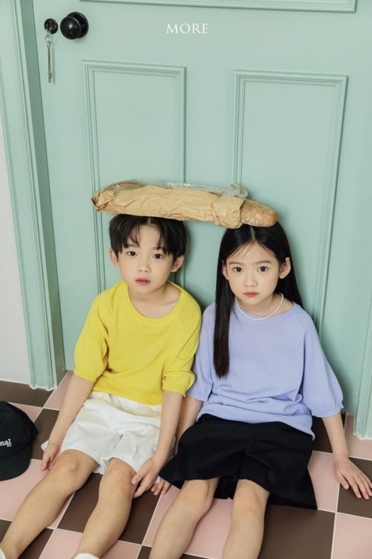 More - Korean Children Fashion - #kidsstore - Linen Crew Neck Knit Tee - 9