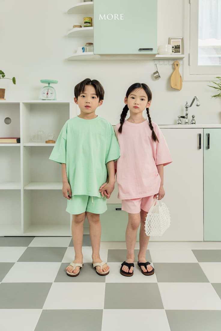 More - Korean Children Fashion - #kidzfashiontrend - More Summer Top Bottom Set - 2