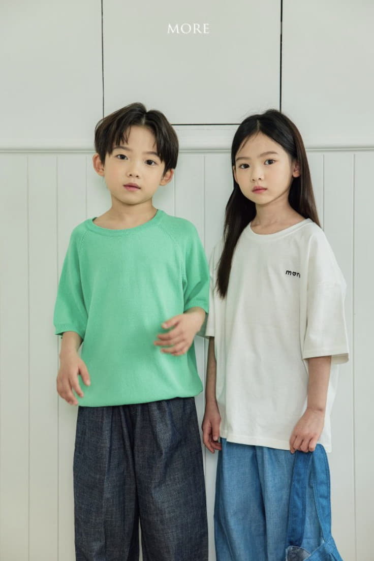 More - Korean Children Fashion - #kidzfashiontrend - Linen Crew Neck Knit Tee - 10