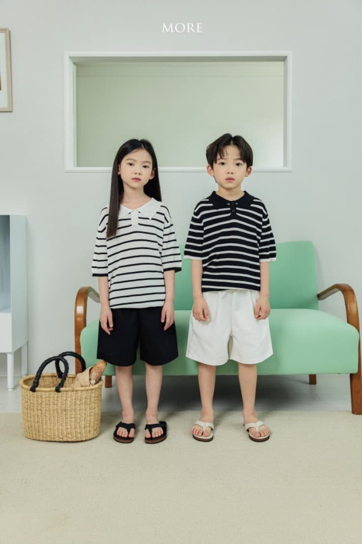 More - Korean Children Fashion - #kidzfashiontrend - Linen Collar Knit Tee - 9