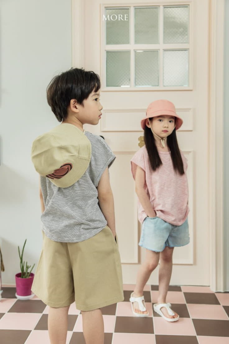 More - Korean Children Fashion - #littlefashionista - Stripes Sleeveless Tee - 10