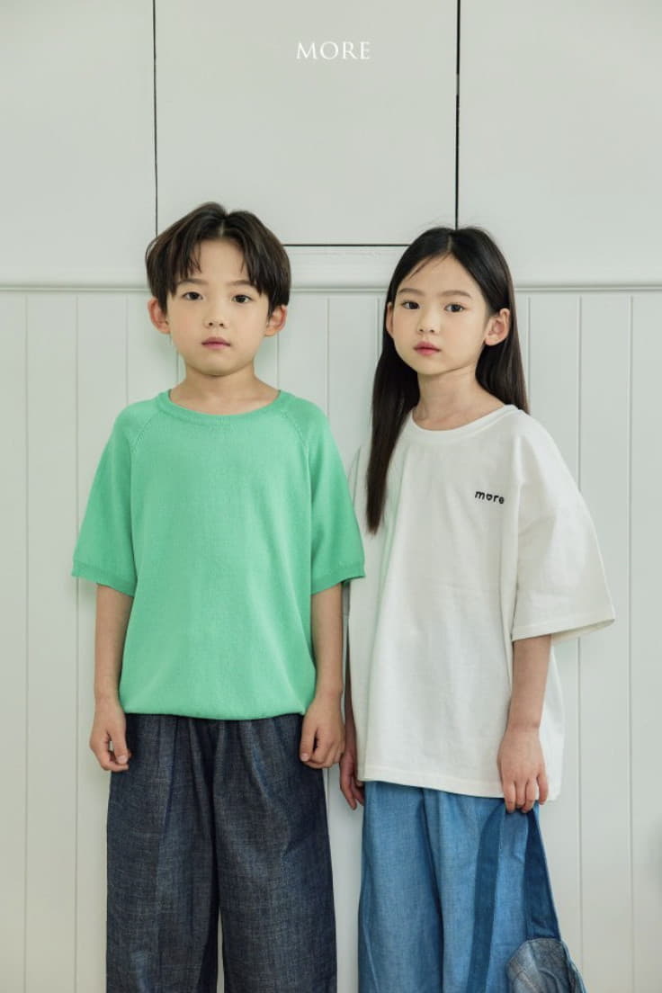 More - Korean Children Fashion - #littlefashionista - Linen Crew Neck Knit Tee - 12