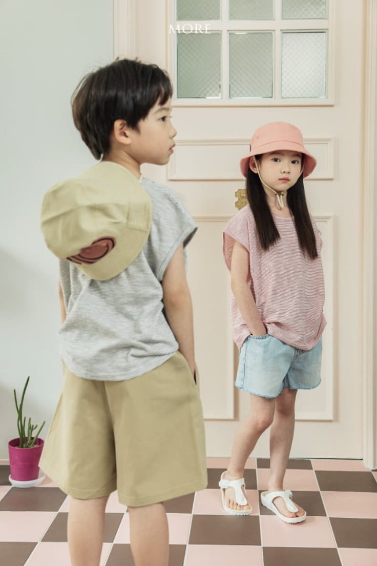 More - Korean Children Fashion - #magicofchildhood - Stripes Sleeveless Tee - 11