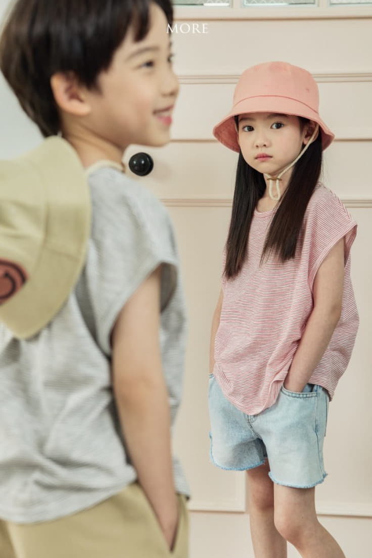 More - Korean Children Fashion - #minifashionista - Stripes Sleeveless Tee - 12