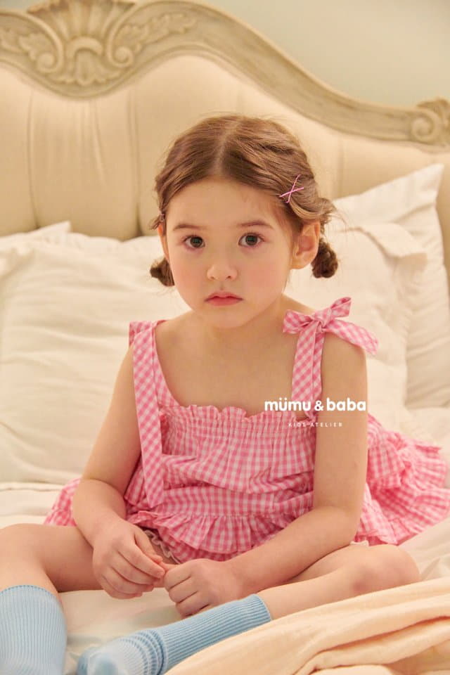 Mumunbaba - Korean Children Fashion - #childofig - Check Cancan Blouse - 5