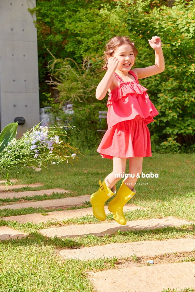 Mumunbaba - Korean Children Fashion - #childrensboutique - Cherry Shirring Tee - 3