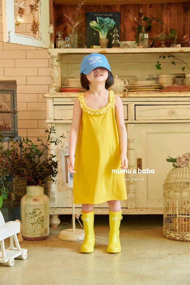 Mumunbaba - Korean Children Fashion - #kidsshorts - Frill Sleeveless One-piece - 3