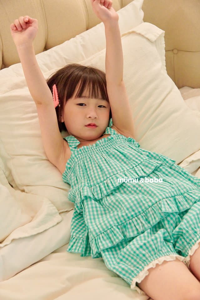 Mumunbaba - Korean Children Fashion - #kidsshorts - Check Cancan Blouse - 10