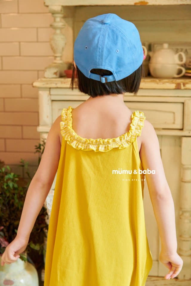 Mumunbaba - Korean Children Fashion - #kidsshorts - Frill Sleeveless One-piece - 4