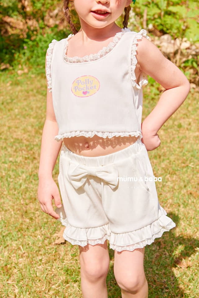 Mumunbaba - Korean Children Fashion - #kidsstore - Poly Poly Ribbon Pants - 2
