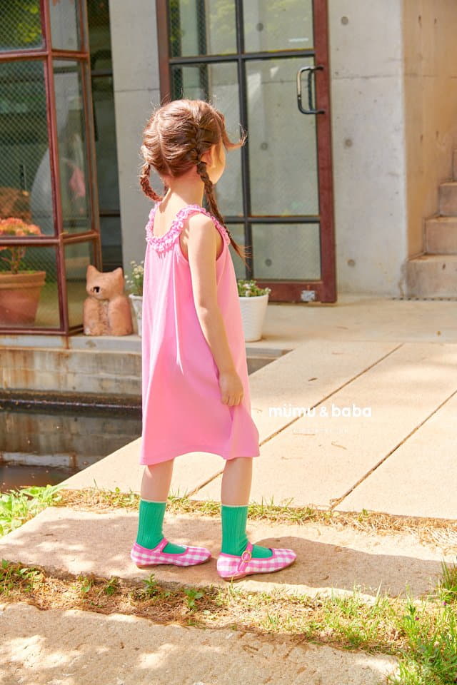 Mumunbaba - Korean Children Fashion - #magicofchildhood - Frill Sleeveless One-piece - 8