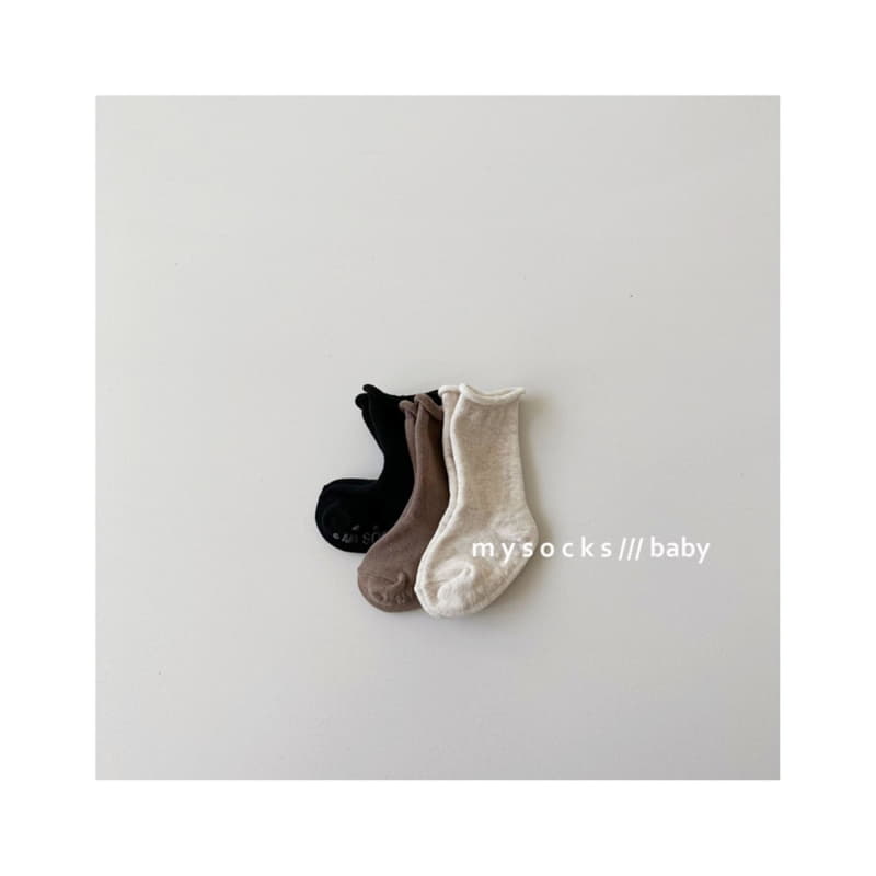 My Socks - Korean Baby Fashion - #babyfever - Baby Cheese Socks Set