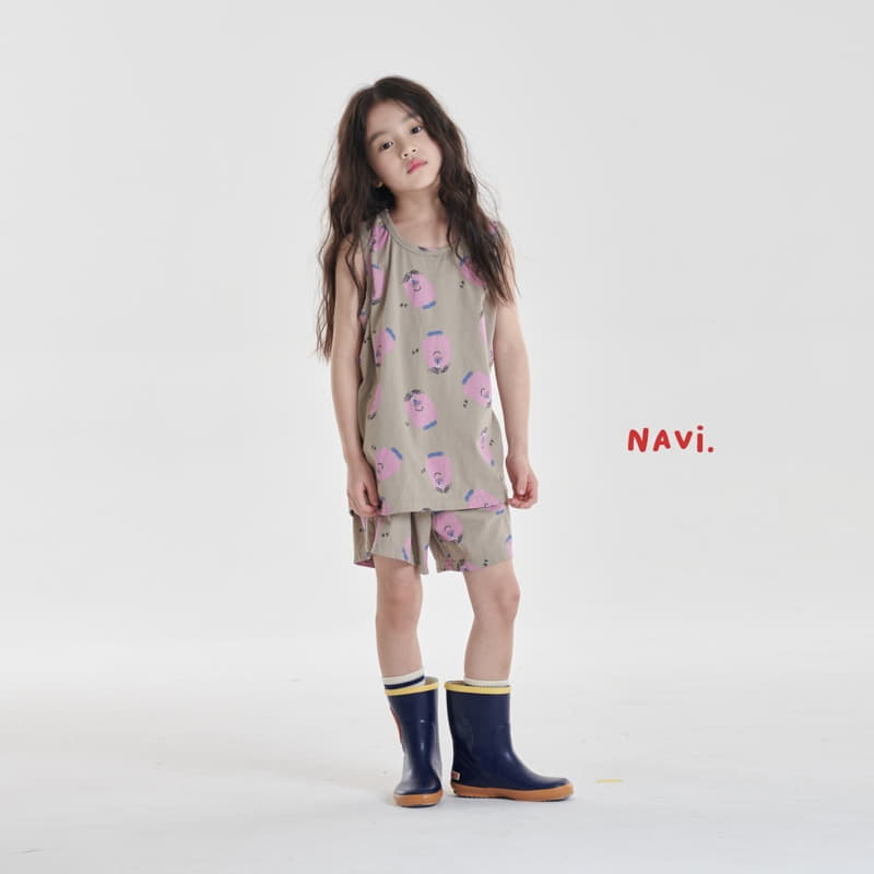Navi - Korean Children Fashion - #kidsshorts - Hairy Sleeveless - 7