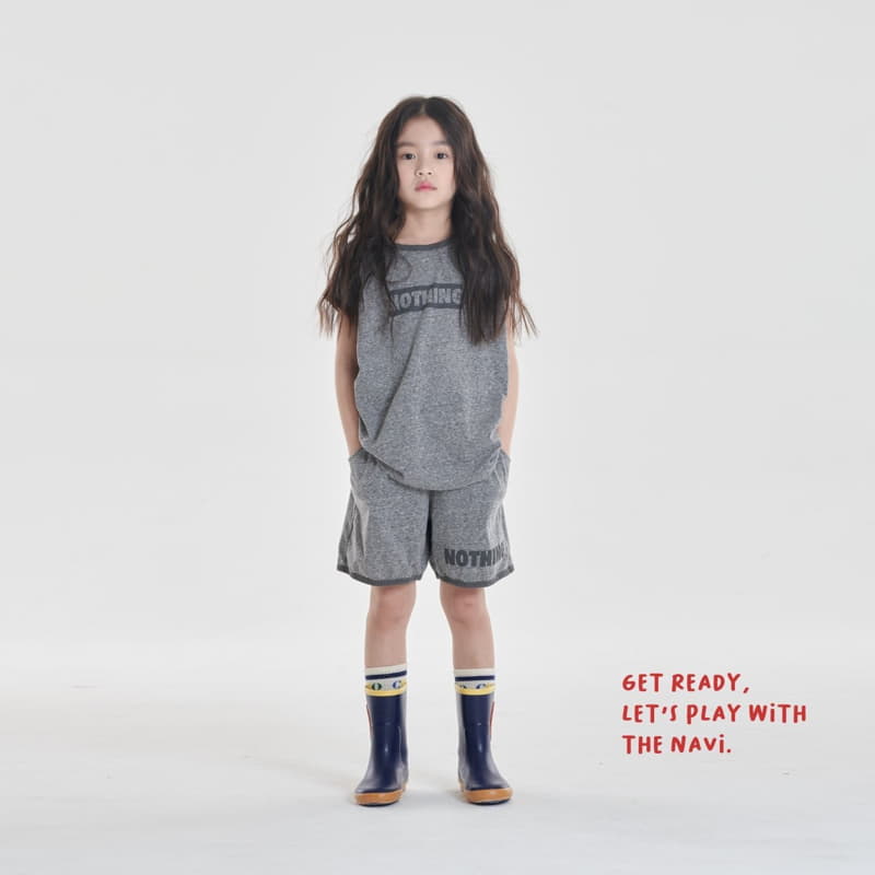 Navi - Korean Children Fashion - #toddlerclothing - Nothing Tee - 5