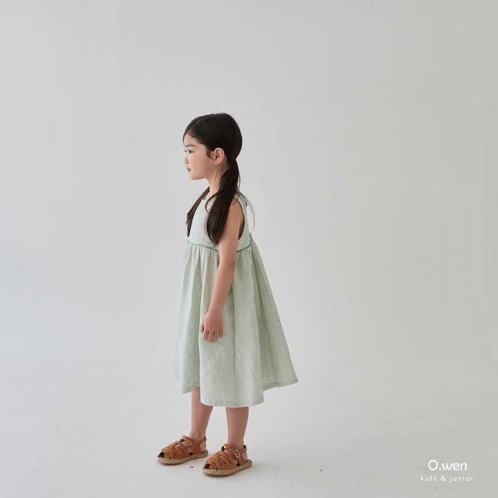 O Wen - Korean Children Fashion - #Kfashion4kids - Cross One-piece - 5