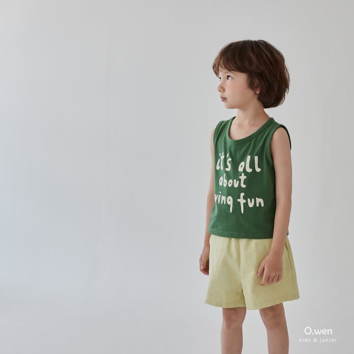 O Wen - Korean Children Fashion - #designkidswear - All Day Sleeveless Tee