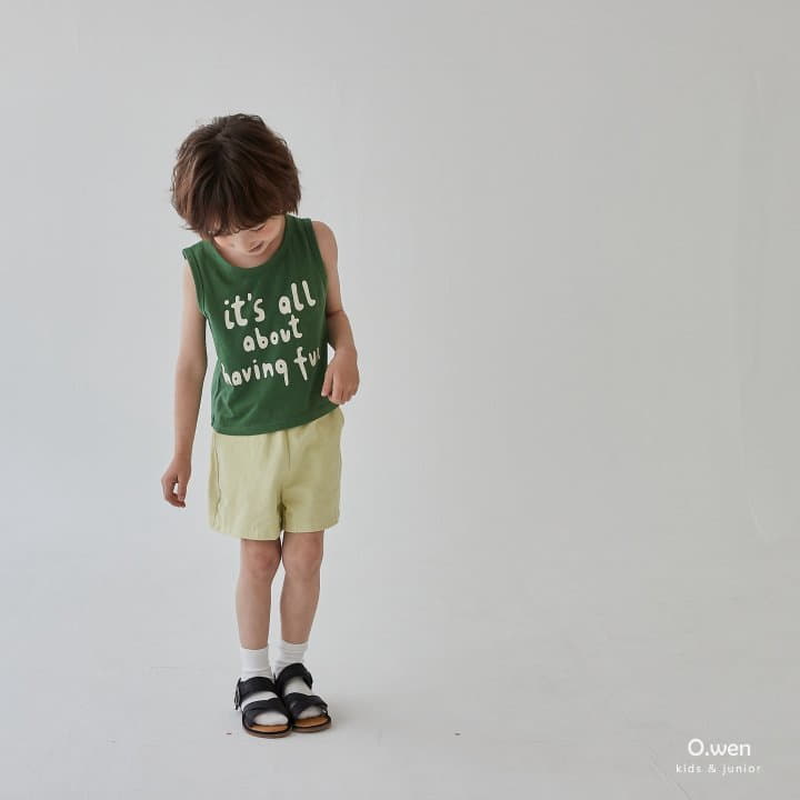 O Wen - Korean Children Fashion - #discoveringself - All Day Sleeveless Tee - 2