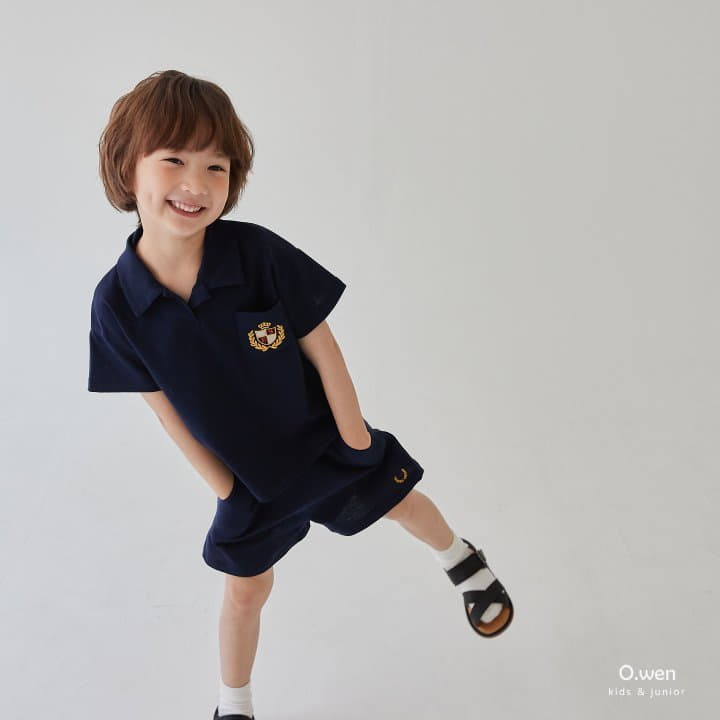 O Wen - Korean Children Fashion - #fashionkids - Ivy League Top Bottom Set - 8