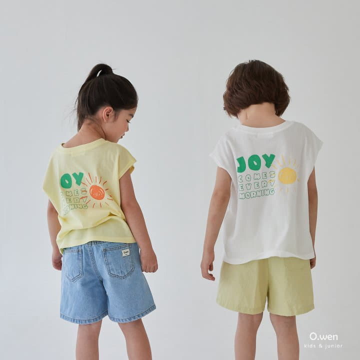 O Wen - Korean Children Fashion - #kidsshorts - Joy Sleeveless Tee - 2