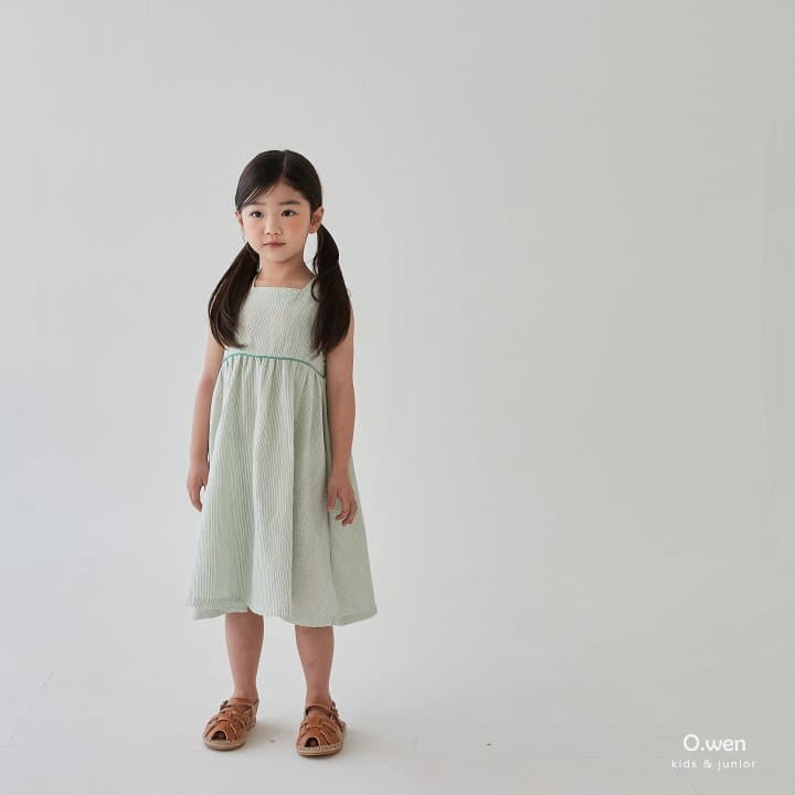 O Wen - Korean Children Fashion - #kidsstore - Cross One-piece - 3