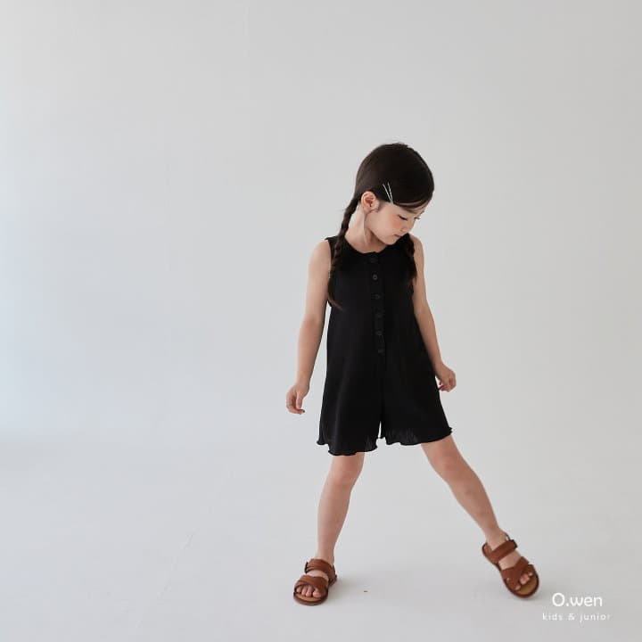 O Wen - Korean Children Fashion - #kidsstore - Pleats Jumpsuit - 11
