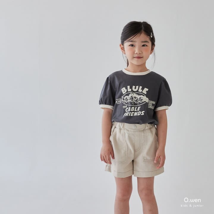 O Wen - Korean Children Fashion - #littlefashionista - Stitch Linen Shorts - 3