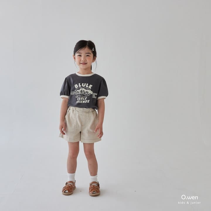 O Wen - Korean Children Fashion - #littlefashionista - Stitch Linen Shorts - 4