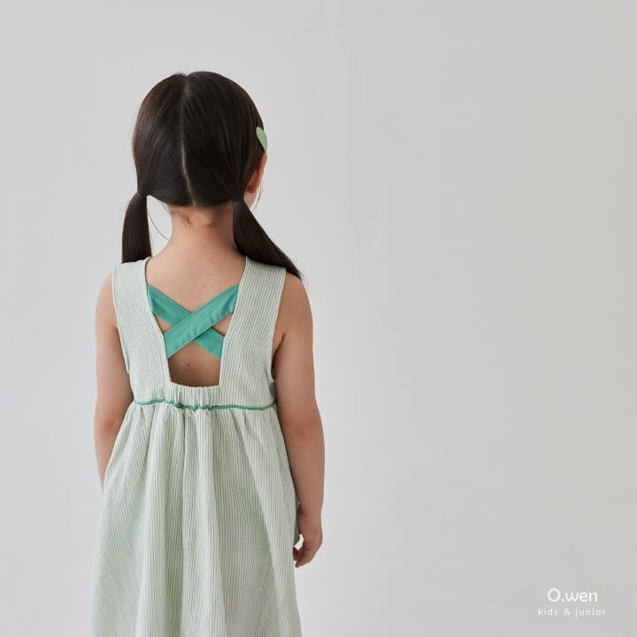 O Wen - Korean Children Fashion - #prettylittlegirls - Cross One-piece - 9