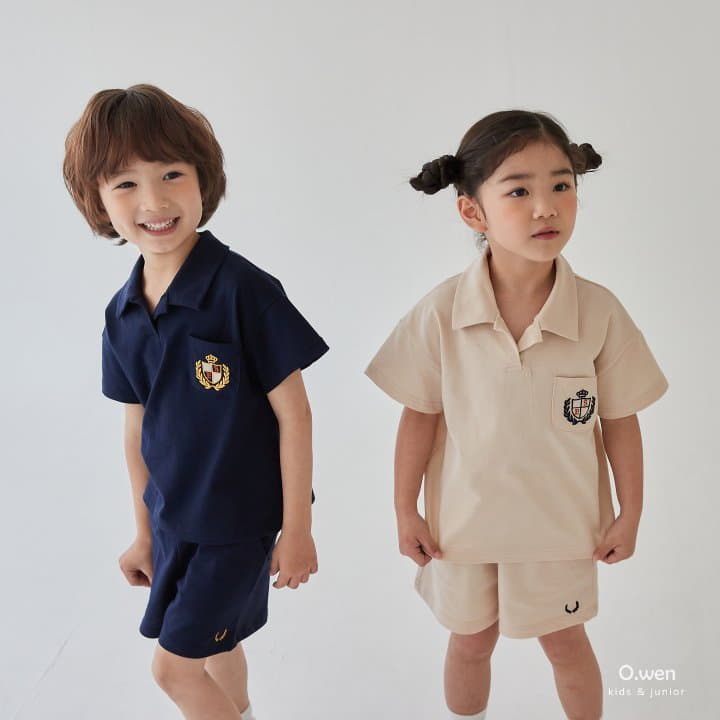 O Wen - Korean Children Fashion - #stylishchildhood - Ivy League Top Bottom Set - 3