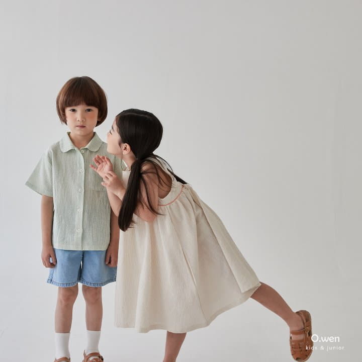 O Wen - Korean Children Fashion - #todddlerfashion - Cross One-piece - 10