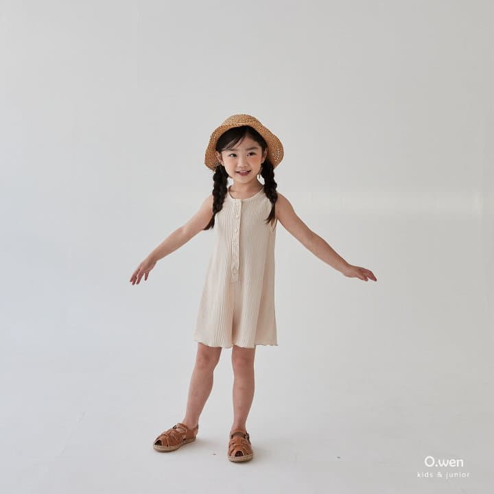 O Wen - Korean Children Fashion - #toddlerclothing - Pleats Jumpsuit - 3