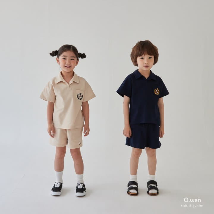 O Wen - Korean Children Fashion - #toddlerclothing - Ivy League Top Bottom Set - 2