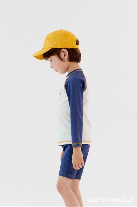 Oda - Korean Children Fashion - #designkidswear - Denim Rashguard Set - 6