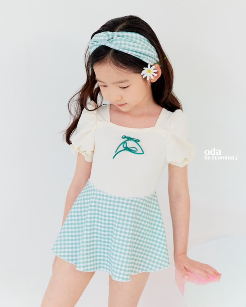 Oda - Korean Children Fashion - #childrensboutique - Honey Some Swimwear with Hairbanf - 4