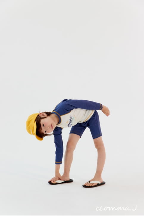 Oda - Korean Children Fashion - #discoveringself - Denim Rashguard Set - 7