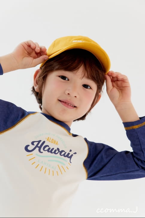 Oda - Korean Children Fashion - #kidsshorts - Denim Rashguard Set - 9