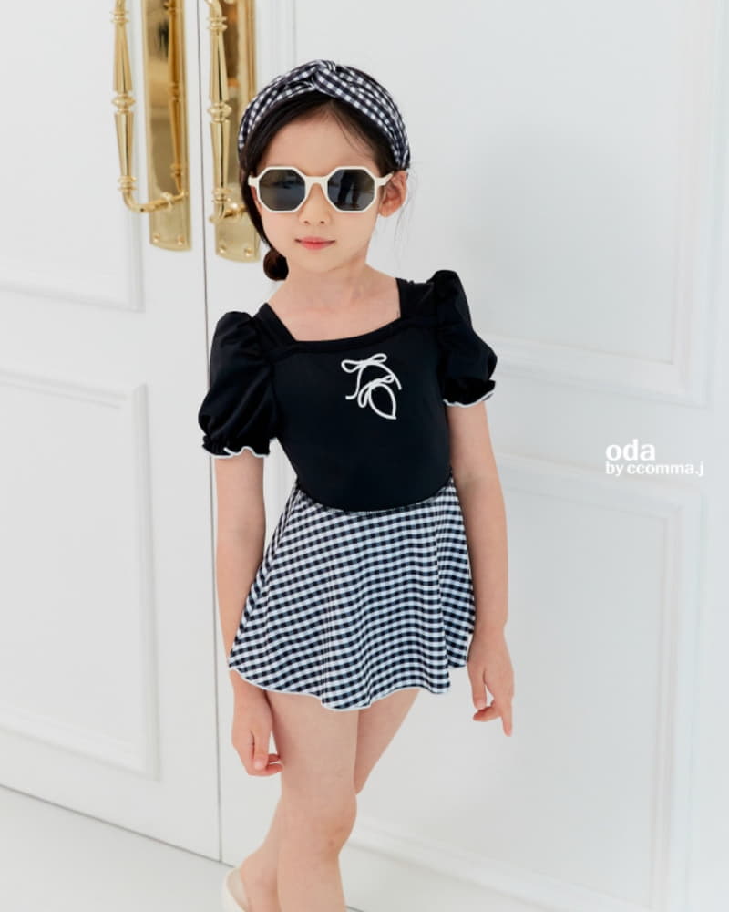 Oda - Korean Children Fashion - #littlefashionista - Honey Some Swimwear with Hairbanf - 11