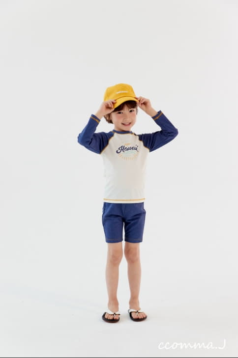 Oda - Korean Children Fashion - #stylishchildhood - Denim Rashguard Set - 3