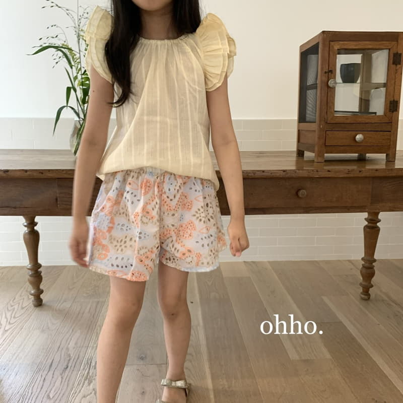 Ohho - Korean Children Fashion - #littlefashionista - Eyelet Wing Blouse - 11