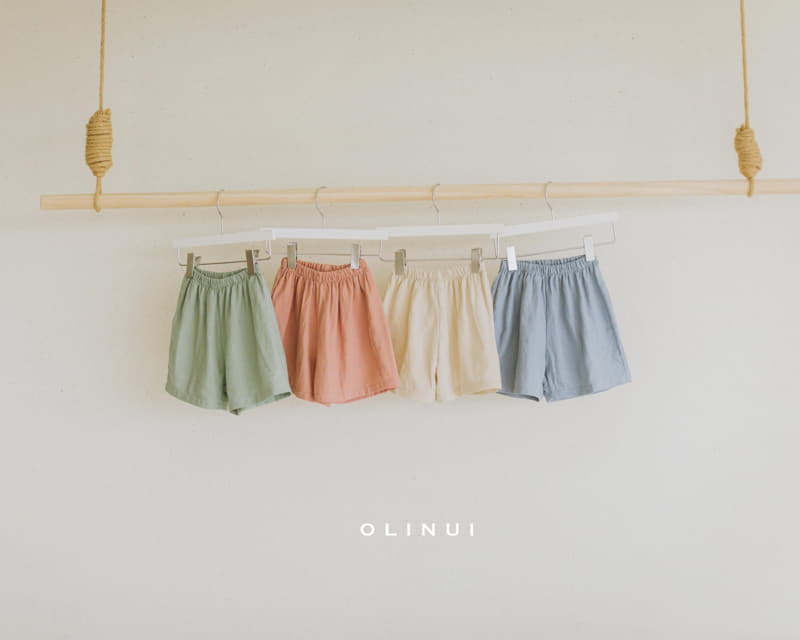 Olinui - Korean Baby Fashion - #babyclothing - Soft Linen Shorts